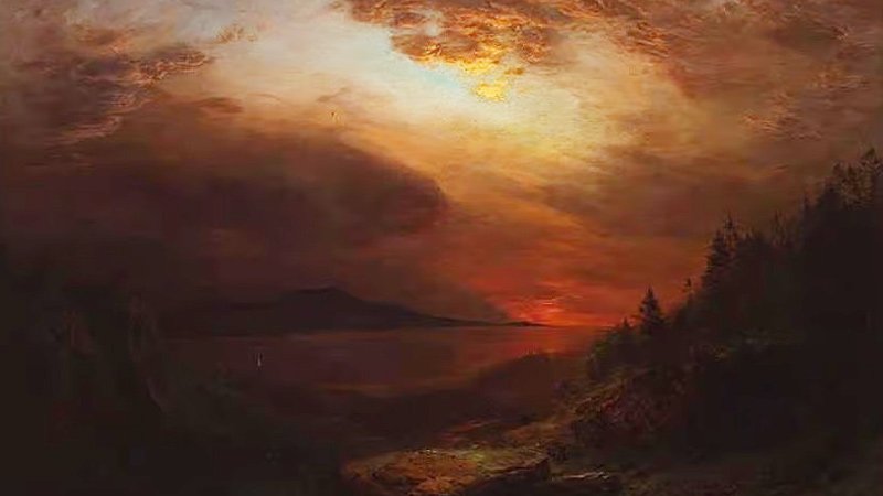 Twilight Mount Desert Island, Maine – Frederic Edwin Church