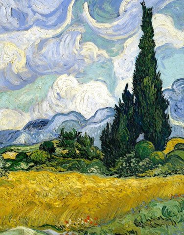 Wheat Field with Cypresses – Vincent van Gogh