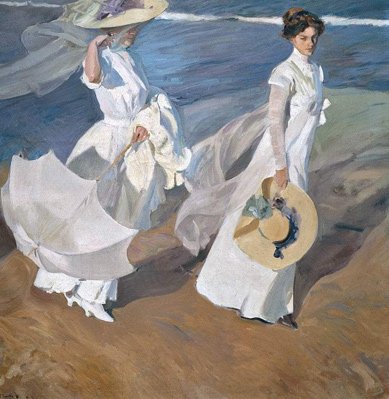 Women Walking on the Beach (Paseo a orillas del mar) – Joaquín Sorolla