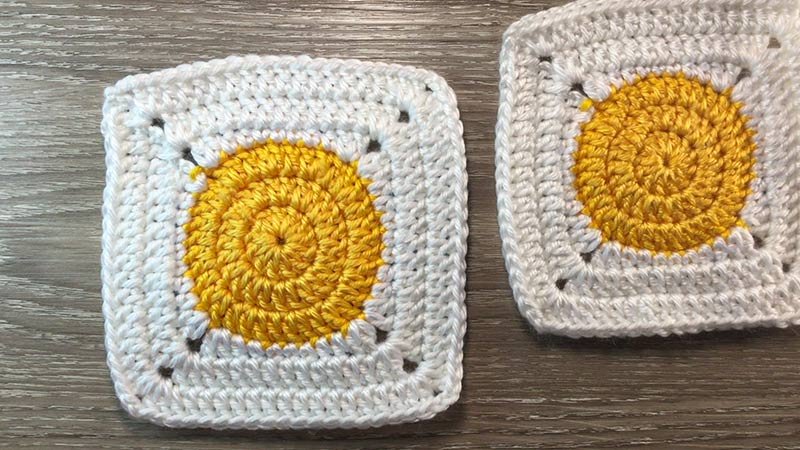 Circle to Square Granny Square Tutorial