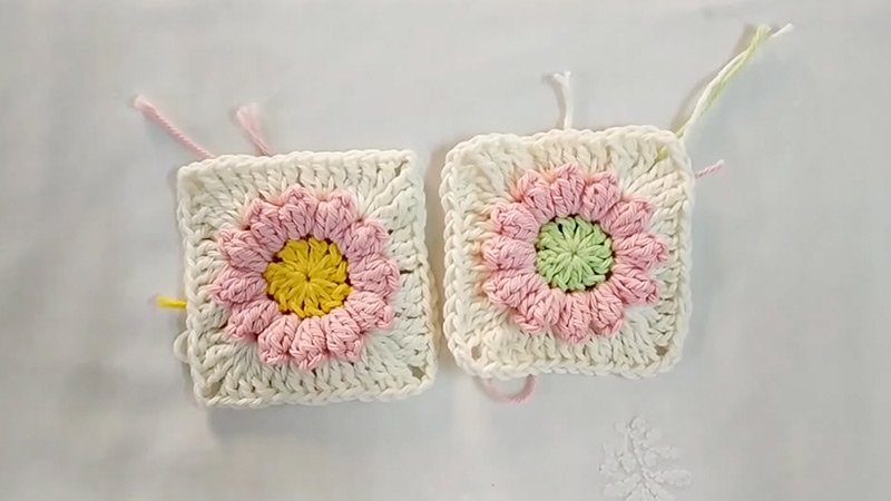 Flower Pop square Pattern