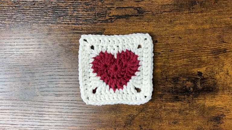 Granny Square Heart Pattern