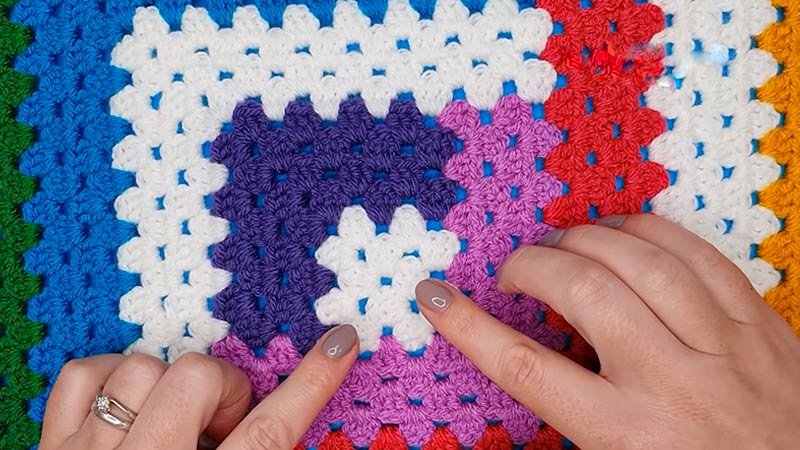 Granny's Baby Log Cabin Blanket