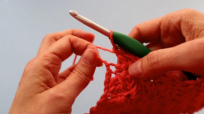 Little Leaves Crochet Dishcloth  Repeating Rows