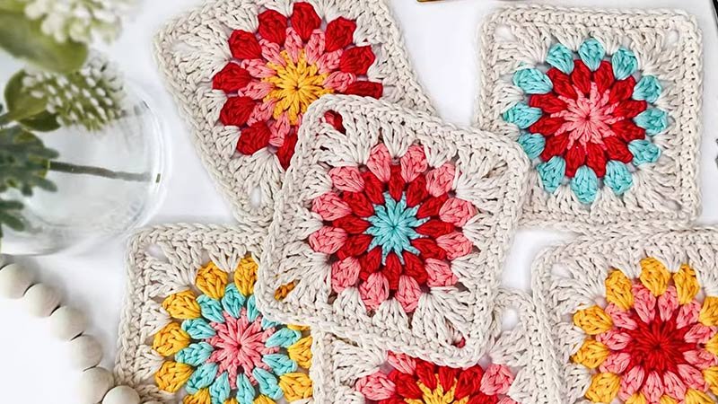 the Summer Garden Granny Square Pattern
