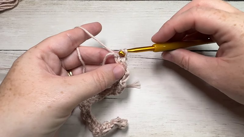 the Easy Textured Dishcloth Pattern Row 3