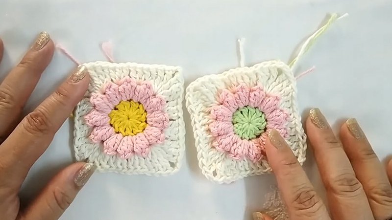 the Flower Pop Square Pattern Finishing