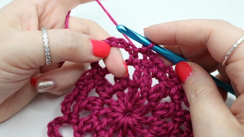 the Victorian Lattice Square Pattern Round 4