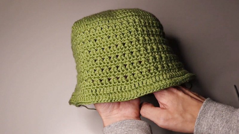 Easy Crochet Bucket Hat Pattern Finish