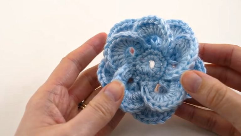 Wagon Wheel Crochet Flower