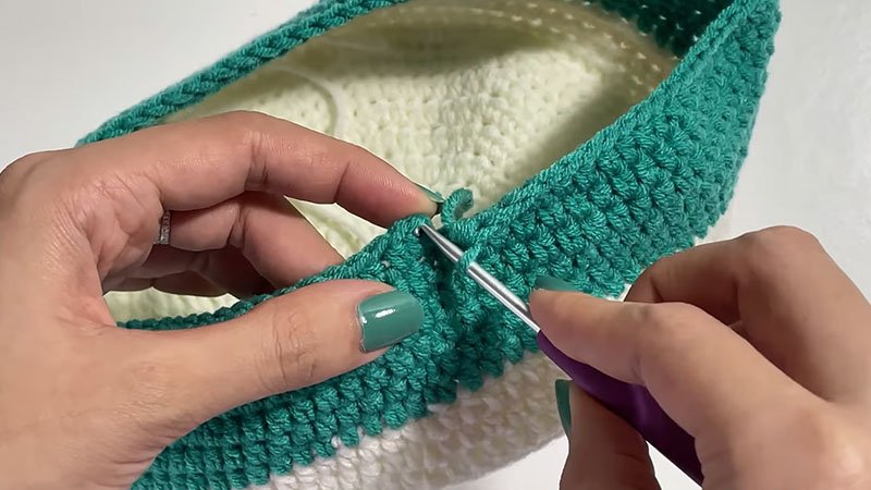 the Crochet Bucket Hat Brim (Rounds 23-30)