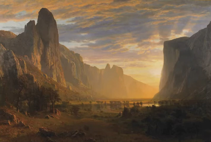 Looking Down the Yosemite Valley – Albert Bierstadt