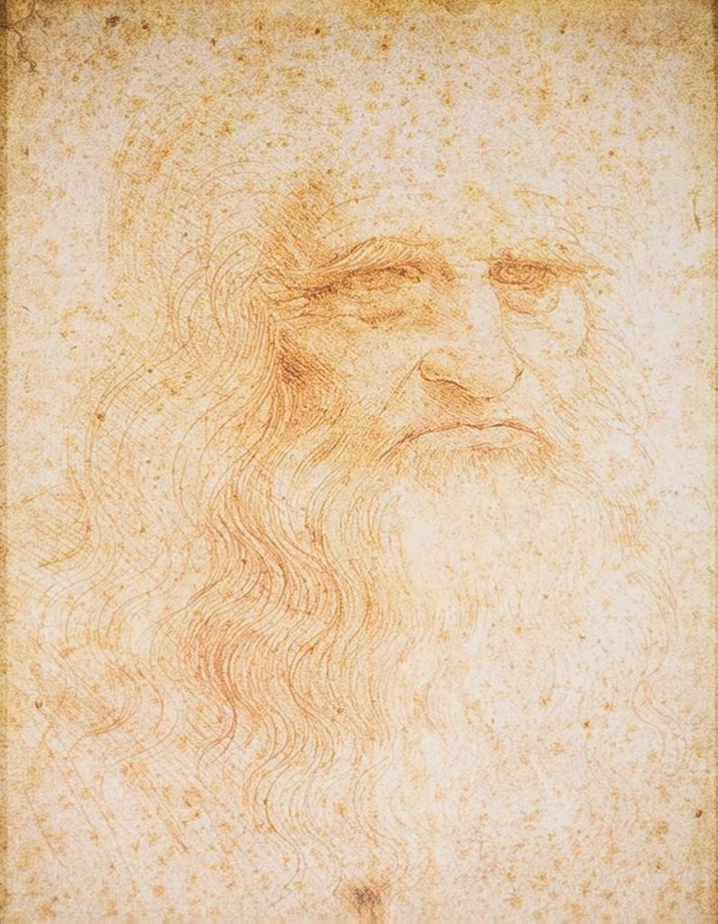 Portrait of a Man in Red Chalk (Self-Portrait) – Leonardo da Vinci