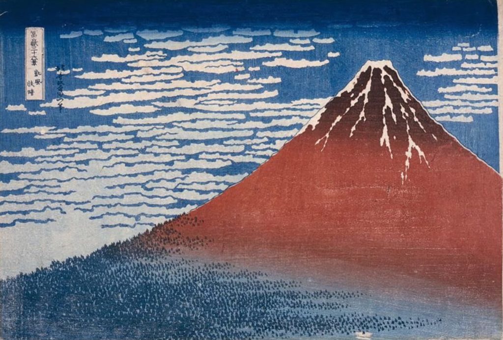 South Wind, Clear Dawn (Red Fuji) – Katsushika Hokusai