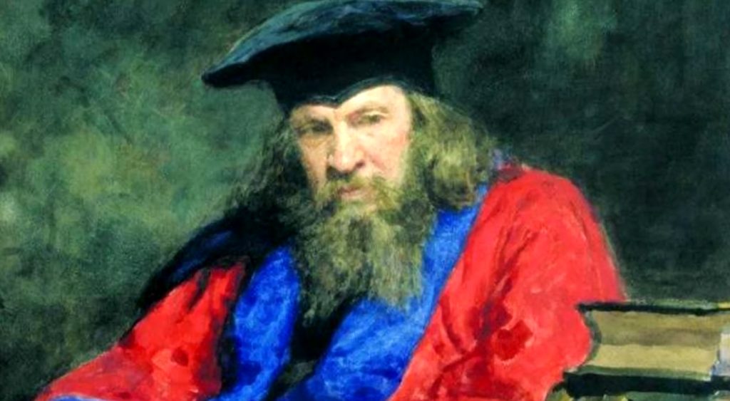 Portrait of Mendeleev – Ilya Repin