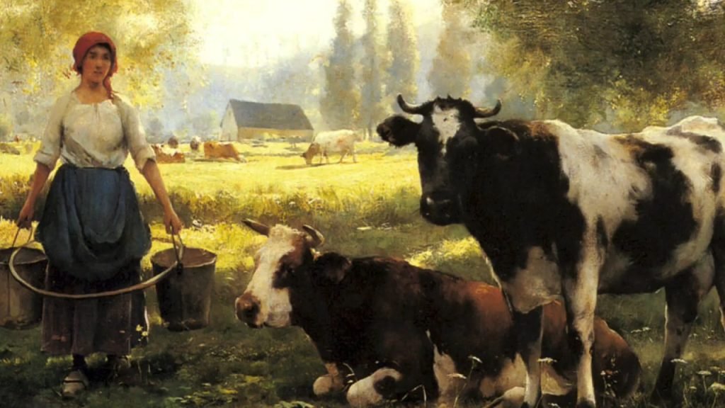 The Young Milkmaid Julien Dupré