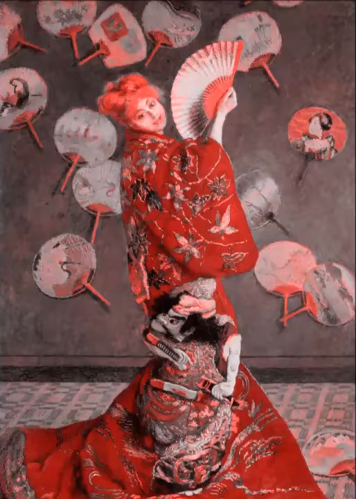 Madame Monet in a Japanese Kimono – Claude Monet