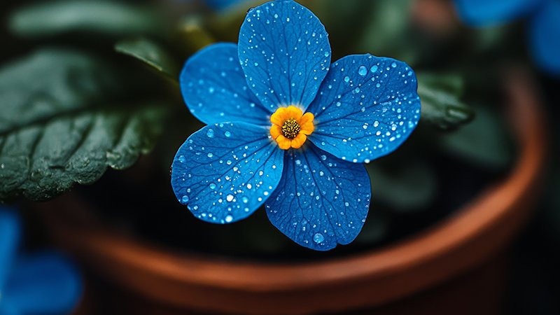Blue in Nature and Environment