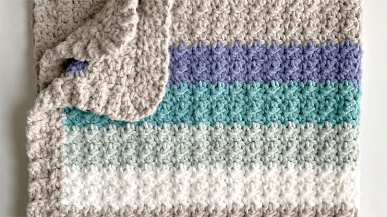 Sea Stripes Baby Blanket Pattern
