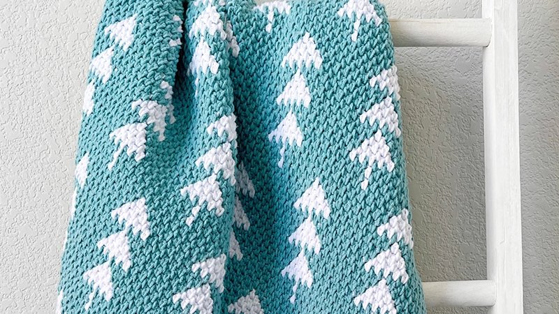 Winter Trees Baby Blanket