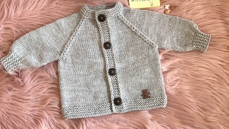 Button Stitch Baby Cardigan