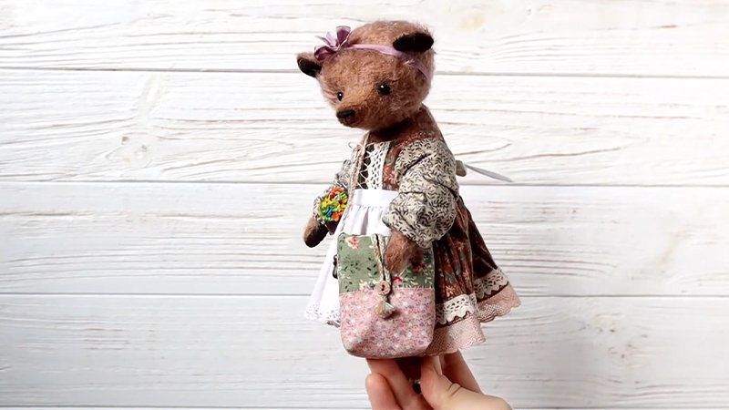 Classic Teddy Bear with Bow