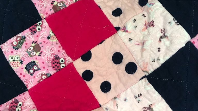 Fabric Strip Rag Quilt