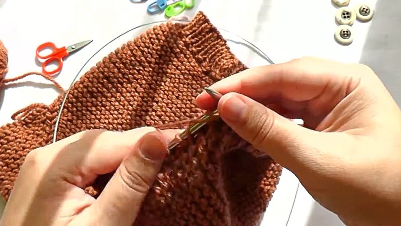 Instructions for Making the Garter Stitch Baby Cardigan Pattern