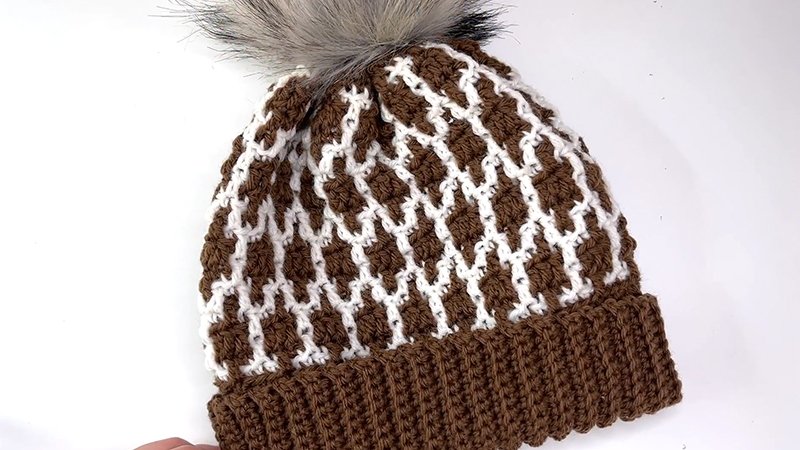 Modish Mosaic Crochet Hat