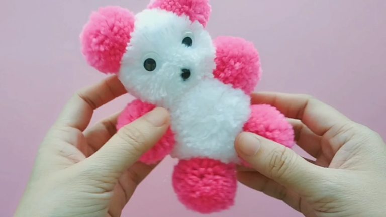 Pom Poms Teddy Bear