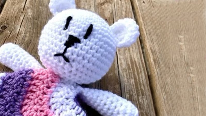 Simple Bear with Embroidered Face