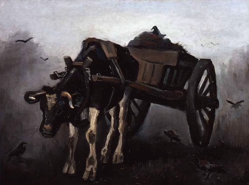 Cart with Black Ox – Van Gogh