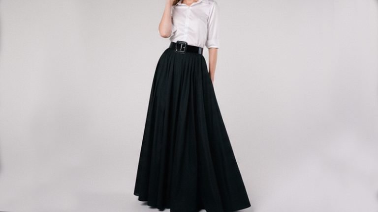 Bristol Button-Up and The Faye Floor-Grazing Skirt Pattern