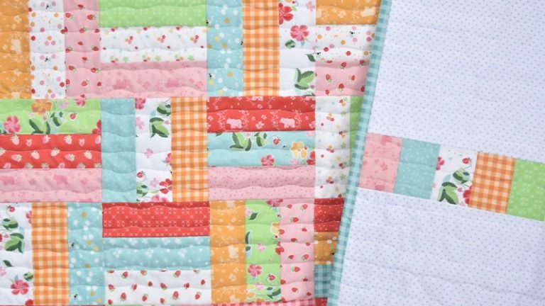 Jelly Roll Rail Fence pattern