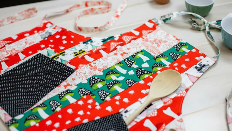 Mile a Minute Jelly Roll Apron