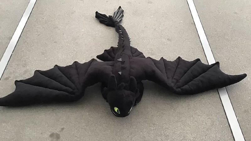 Night Fury Plush Toy Pattern