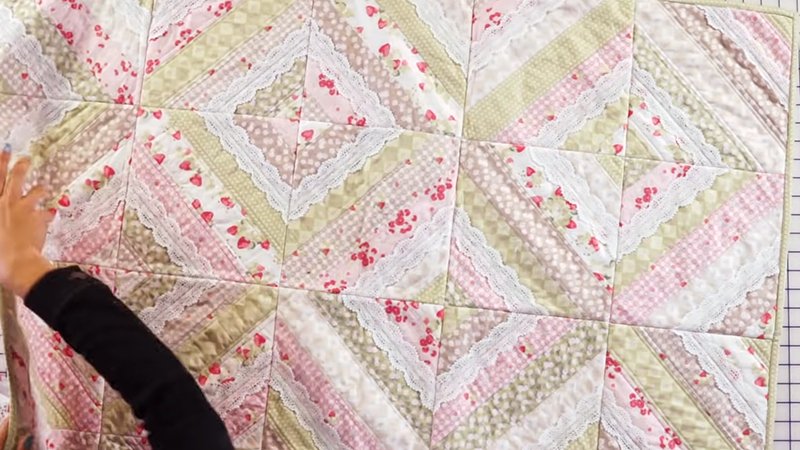 Quilt As You Go Strip Quilt