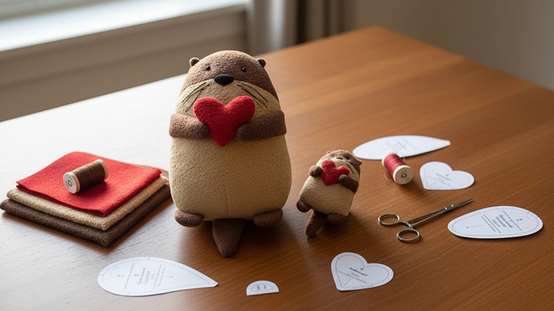 Squeakers the Otter pattern