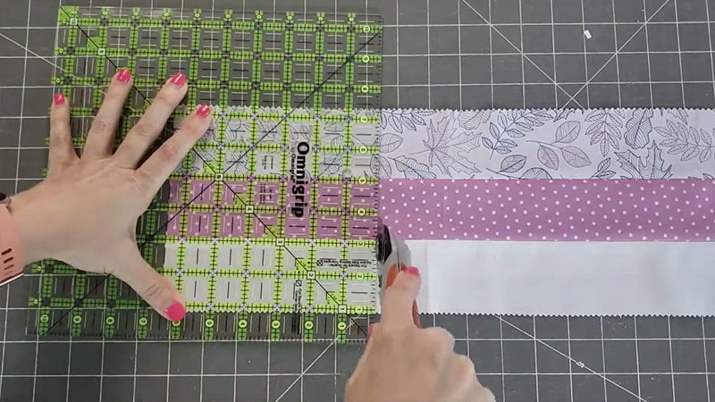 Trim and Cut into Squares