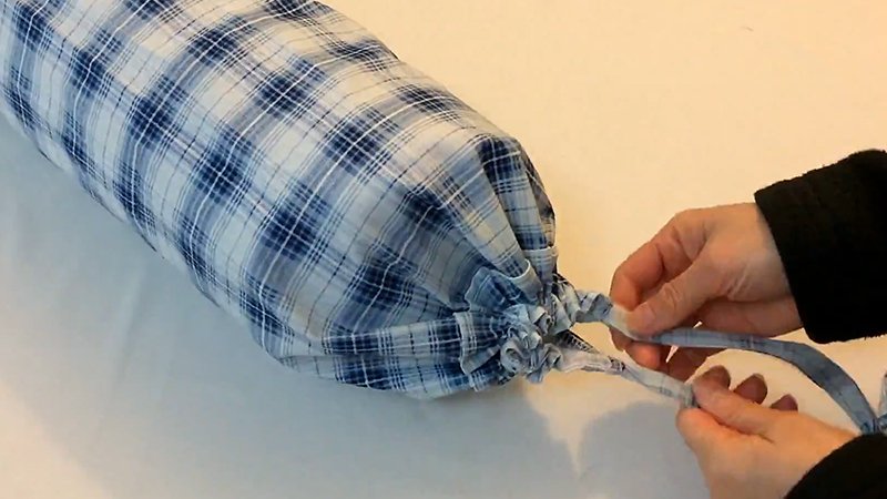 Insert the Pillow and Close the Opening
