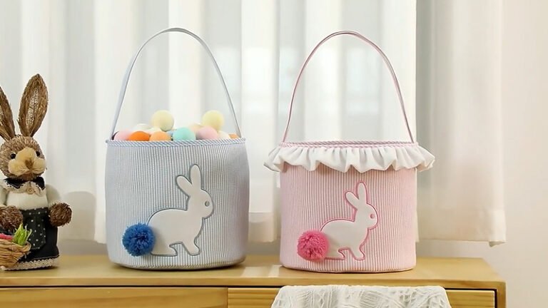 Cute Tote Bag with Optional Applique Bunnies