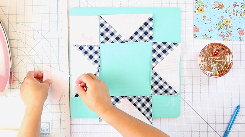 Instructions for Making the Sawtooth Star Band Pillowcase Pattern