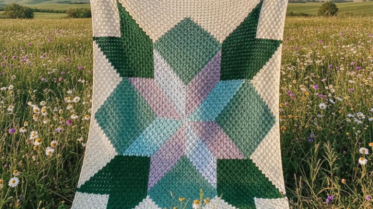 Barn Quilt Blanket Pattern