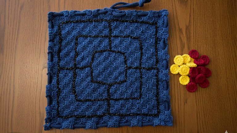 C2C Nine Men’s Morris Game Bag Pattern