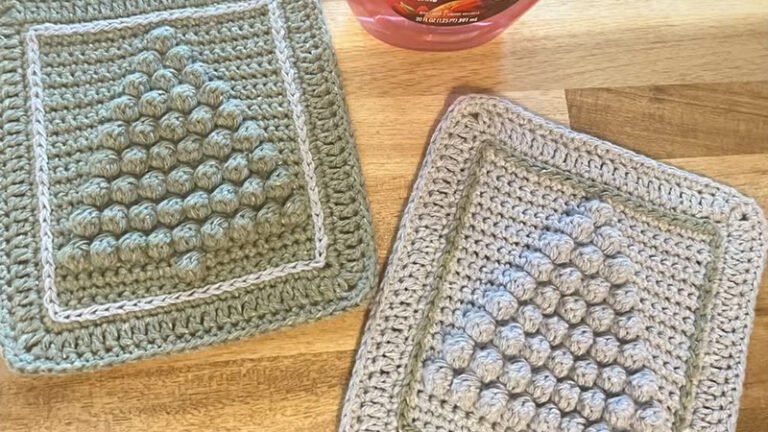 Christmas Trees Washcloth