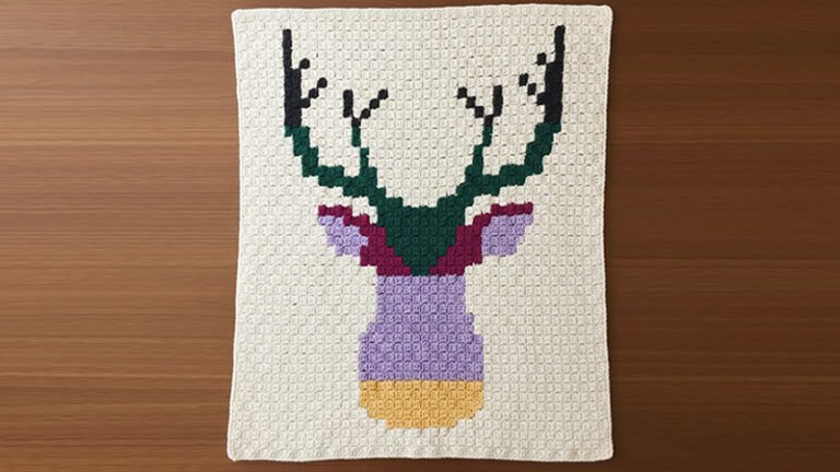 Corner to Corner Crochet Deer Afghan Pattern