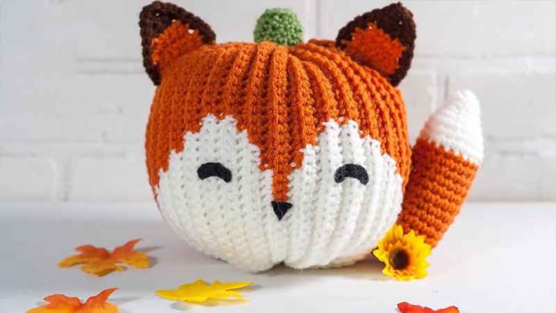 Crochet Fox Pumpkin
