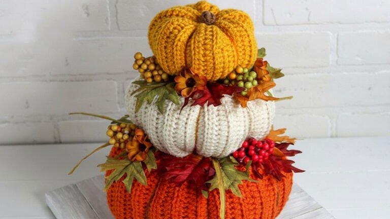 Fall Crochet Centerpiece