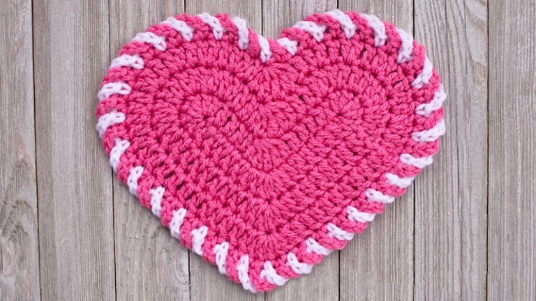 Heart Washcloth