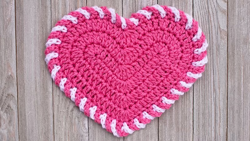 Heart Washcloth